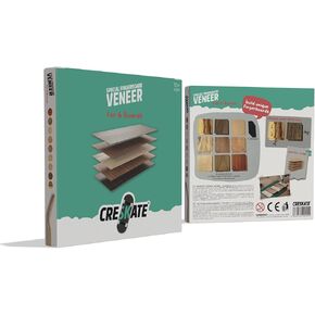 Exotic Fingerboard Veneer Pack – 18 Sheets (125 × 125 mm) for 6+ Decks | Premium Real Wood | Made in Germany | Smooth Grip Tape Included | DIY Fingerboard Deck Building Kit in Saudi Arabia