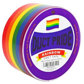 Duct Pride - Rainbow Tape | 1.88 in x 10 yds a Roll | Vibrant Bright Colors | Easy to Tear by Hand | Arts & Crafts | DIY Projects | Gay Progress Stripe Flag LGBTQ+ Parade Gift Decorations in Saudi Arabia