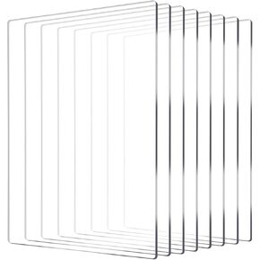 8 Packs Standard Cutting Pads Clear Acrylic Die Cutting Plates, Transparency Cutting Pads for Embossing Crafting, Standard Cutting Pads for Die Cutting Machine(8.7x6.1inches) in Kuwait