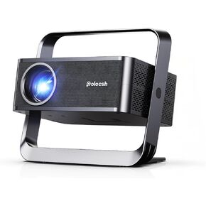 جهاز عرض 4K مع واي فاي وبلوتوث، جهاز عرض ذكي مع التركيز التلقائي والتحكم الصوتي، أكثر من 10,000 تطبيق، مسرح منزلي صغير محمول للأفلام في الأماكن المغلقة/الخارجية in Kuwait