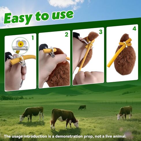 California Castration Stainless Steel Bander & Bands (30 pk) Castration Banding Tool Only for Animal Cast, Easy to Use in Saudi Arabia