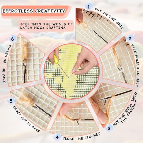 YZYMXDX Latch Hook Kits for Adults, Canvas Pre-Printed Handmade Hook Rug Kits for Home Decoration Festival Gift (60X40CM) in Saudi Arabia
