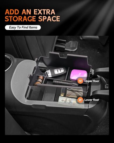 CDEFG Center Console Organizer Tray for 2023 2024 2025 Honda Pilot, 2024 Ridgeline,2024 Passport, Armrest Storage Box Insert Arm Rest Tray for Pilot/Ridgeline/Passport Accessories in Saudi Arabia