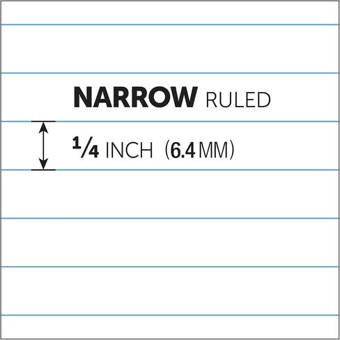 أوفيس ديبوت، وسادات كتابة مثقوبة، مقاس 5 × 8 بوصة، مسطرة ضيقة، 50 ورقة، أبيض in Saudi Arabia