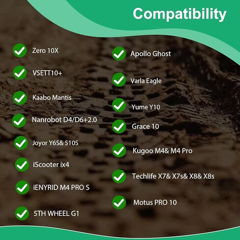 إطارات صلبة للسكوتر الكهربائي مقاس 10x3 بوصة، إطار مطاطي بديل 80/65-6.5، 255x80 بدون أنبوب لـ Zero 10X& Vsett 10+& Kaabo Mantis & Kugoo M4/ M4 Pro&Motus PRO 10& Joyor S10S-أسود (قطعتان) in Kuwait