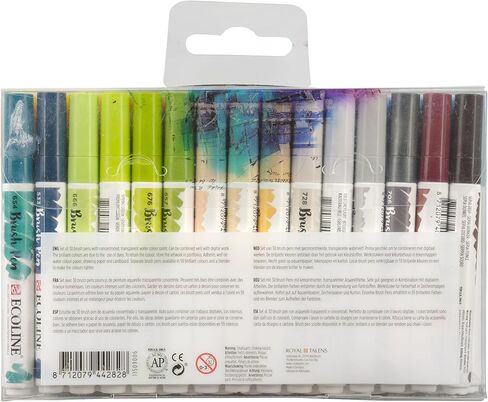 Talens Ecoline Brush Pen Set of 30 in Saudi Arabia