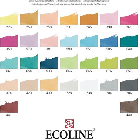 Talens Ecoline Brush Pen Set of 30 in Saudi Arabia