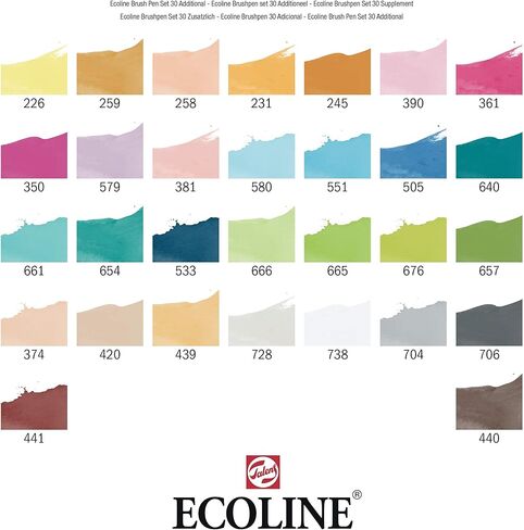 Talens Ecoline Brush Pen Set of 30 in Saudi Arabia