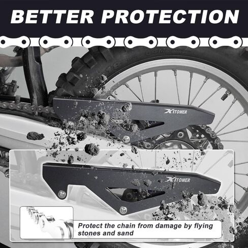 Xitomer Chain Guard متوافق مع CRF250L / CRF250 Rally 2013-2020، CRF300L / CRF300 Rally 2021-2025 سلسلة حماية حماية الحرس in Saudi Arabia