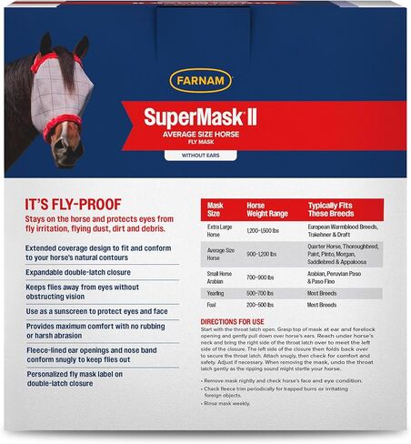 SuperMask II Fly Mask for Horses in Kuwait