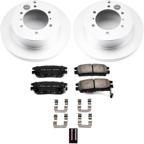 Power Stop KOE5022 مجموعة فرامل بديلة خلفية متخصصة - دوارات فرامل OE ووسادات فرامل سيراميك لميتسوبيشي مونتيرو 1991-2000 [نموذج محدد] in Saudi Arabia