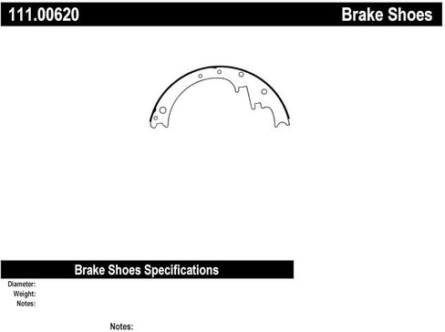 Centric 111.00620 Centric Premium Brake Shoes in Saudi Arabia