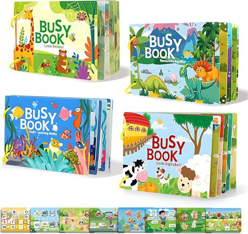 Busy Book for Toddlers 3-5, Preschool Learning Activities, Montessori Educational Learning Toys Activity Books for Boys and Girls in Saudi Arabia
