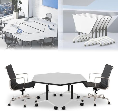 طاولة اجتماعات قابلة للطي، طاولة تدريب متنقلة للندوات مع عجلات قابلة للقفل، طاولات غرفة اجتماعات محمولة مقاس 47.2 بوصة، طاولات عمل متدحرجة للمكتب، غرفة تدريب الاجتماعات in Kuwait