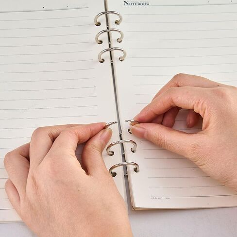 2 Packs 0.95in/25mm Metal Loose Leaf Binder Spines for Office,Home(Silver Color) in Saudi Arabia