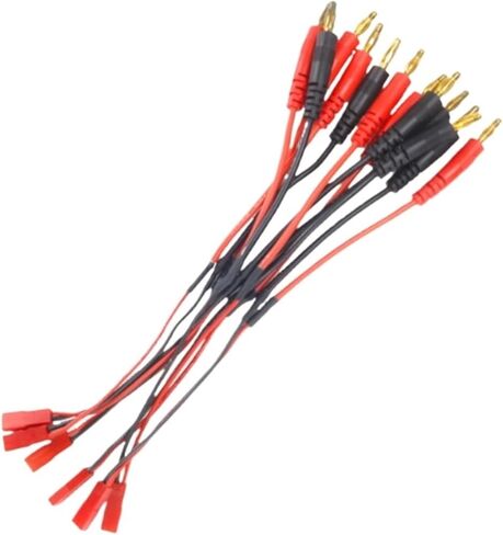 6pcsJST to 4mm 4.0 150mm Plug Bullet fits B6 Charger Battery Connector Adapter Cable for Lipo Battery Charger distintivo in Saudi Arabia