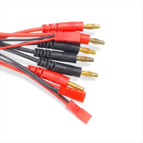 6pcsJST to 4mm 4.0 150mm Plug Bullet fits B6 Charger Battery Connector Adapter Cable for Lipo Battery Charger distintivo in Saudi Arabia