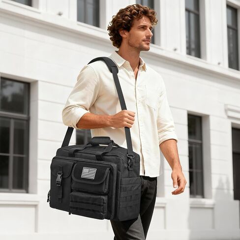 G4Free 17.3 Inch Laptop Messenger Bag for Men, 3-in-1 Backpack for Travel Work Weekender, Large Tactical Shoulder Bag in Saudi Arabia