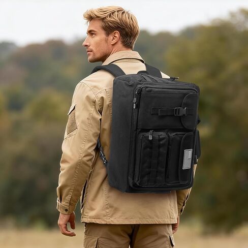 G4Free 17.3 Inch Laptop Messenger Bag for Men, 3-in-1 Backpack for Travel Work Weekender, Large Tactical Shoulder Bag in Saudi Arabia
