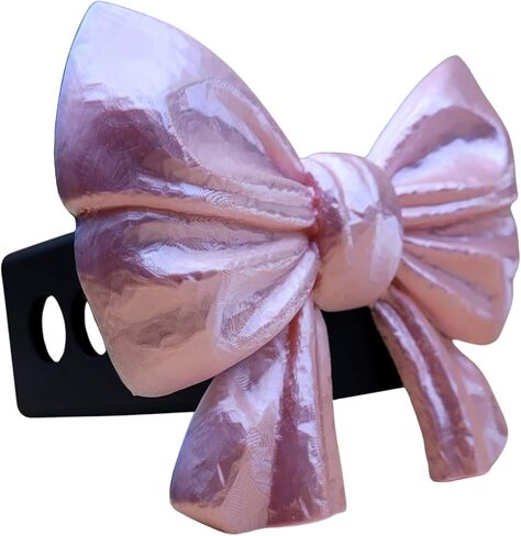 غطاء وصلة وصلة مقطورة بقوس وردي مطبوع ثلاثي الأبعاد، جهاز استقبال 2 بوصة، مواقع دبابيس متعددة، 4.9 × 4 بوصة in Kuwait