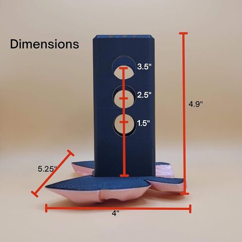 غطاء وصلة وصلة مقطورة بقوس وردي مطبوع ثلاثي الأبعاد، جهاز استقبال 2 بوصة، مواقع دبابيس متعددة، 4.9 × 4 بوصة in Kuwait