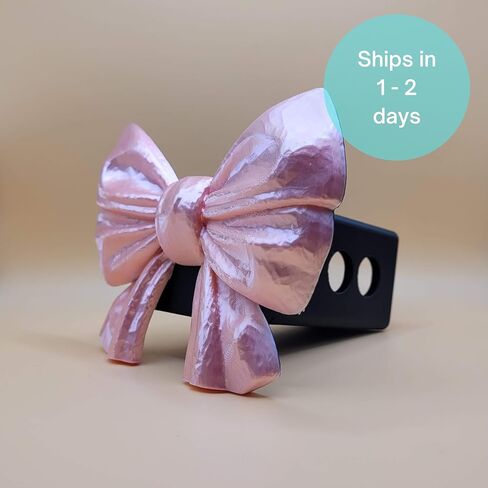 غطاء وصلة وصلة مقطورة بقوس وردي مطبوع ثلاثي الأبعاد، جهاز استقبال 2 بوصة، مواقع دبابيس متعددة، 4.9 × 4 بوصة in Kuwait