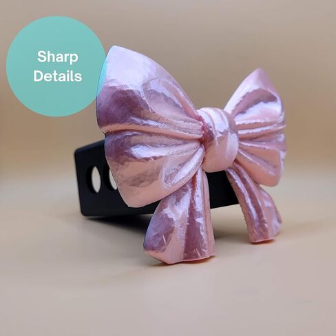 غطاء وصلة وصلة مقطورة بقوس وردي مطبوع ثلاثي الأبعاد، جهاز استقبال 2 بوصة، مواقع دبابيس متعددة، 4.9 × 4 بوصة in Kuwait