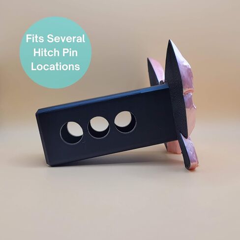 غطاء وصلة وصلة مقطورة بقوس وردي مطبوع ثلاثي الأبعاد، جهاز استقبال 2 بوصة، مواقع دبابيس متعددة، 4.9 × 4 بوصة in Kuwait