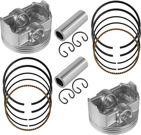 Caltric 2x Cylinder Piston Ring Kit Compatible with Kawasaki Brute Force KVF750 4X4I EPS 2012 2013 2014 in Saudi Arabia