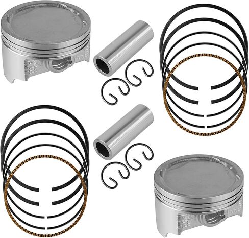 Caltric 2x Cylinder Piston Ring Kit Compatible with Kawasaki Brute Force KVF750 4X4I EPS 2012 2013 2014 in Saudi Arabia