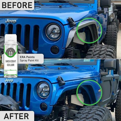 ERA Paints LX5H - Navarra Blue Metallic for AUDI Exact Match Automotive Spray Paint Spray - Essential Kit w/ 2K 3680061 Clearcoat in Kuwait