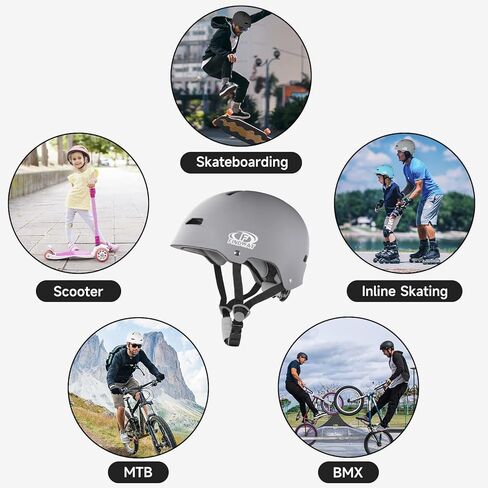 Findway Skateboard Bike Helmet - Bicycle Helmet for Kids Youth & Adults Suitable for Commuter,Skate, Scooter, Longboard & Incline Skating Rollerblading in Saudi Arabia