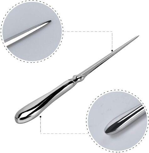 Letter Opener 2 Pieces Silver Envelope Opener Knifes Metal Letter Opening Knife 9 Inches Envelope Slitter (Silver) in Kuwait