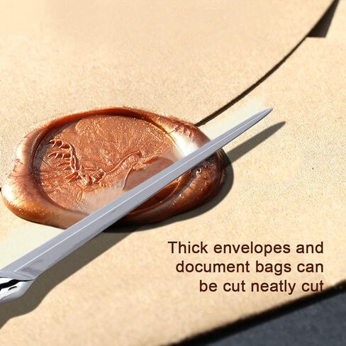 Letter Opener 2 Pieces Silver Envelope Opener Knifes Metal Letter Opening Knife 9 Inches Envelope Slitter (Silver) in Kuwait