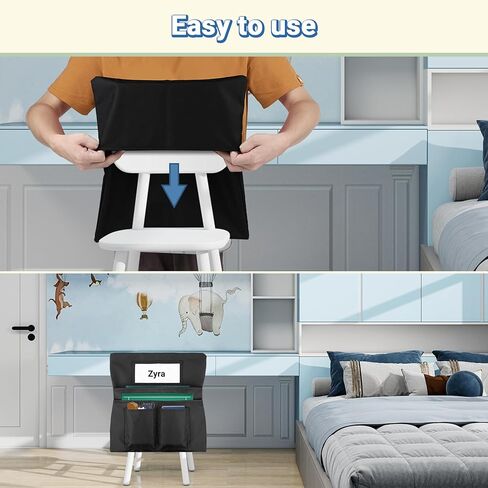 12 Pack Chair Pockets for Classrooms, 20 x 17 Inch Seat Sacks for Classroom Chairs k-2 with Name Slots and Tags, Chair Pockets for Kindergarten, School, Home, Office (6 Bright Color) in Kuwait