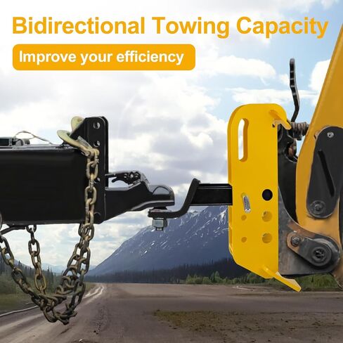 Adjustable Heavy Hitch Attachment for Skid Steer, Tractors – Built for Demanding Jobs with 5,000/20,000 lbs Capacity, Universal Fit for Most Skid Steer Loaders & Tractors in Saudi Arabia