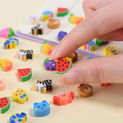 Bread Shaped Erasers for Kids - 16Pcs Mini Novelty Toast Bread Erasers Cute Fun Food Pencil Erasers for School Classroom Rewards Party Favors in Saudi Arabia