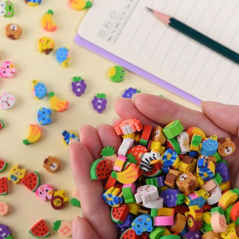 Bread Shaped Erasers for Kids - 16Pcs Mini Novelty Toast Bread Erasers Cute Fun Food Pencil Erasers for School Classroom Rewards Party Favors in Saudi Arabia