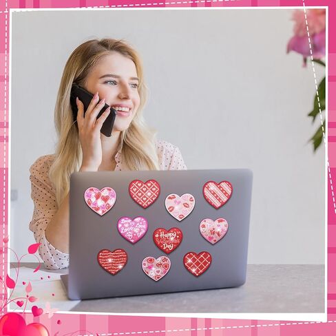 Motipuns 30 قطعة عيد الحب القلب الماس الفن اللوحة مغناطيس مجموعات عيد الحب الماس مغناطيس الثلاجة DIY ملصق الثلاجة للمبتدئين البالغين الفن الحرف الهدايا الديكورات المنزلية in Kuwait