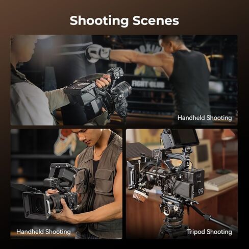 قفص SmallRig لـ Canon C50 مع مشبك كابل لـ HDMI، جهاز كاميرا C50 ذو تصميم معياري، يتضمن حذاء بارد، مقبس QD، لوحة لـ Arca وسكة حديد الناتو القابلة للفصل، متوافق مع مقبض XLR الأصلي - 5656 in Kuwait