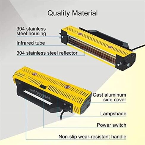 Short Wave Infrared Heater for Car Bodywork Repair - Paint Curing Lamp and Drying System for Auto Repair and Paint Applications in Saudi Arabia
