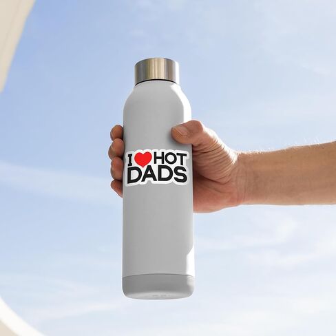 I Love Hot Dads Sticker - 3 Pack Sticker Set - Funny Laptop Water Bottle Tumbler Car Truck Tablet Phone Gift Wall Window Sticker (2 Inches (Small)) in Saudi Arabia