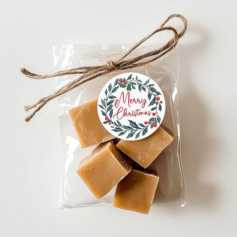 120 x Merry Christmas Gift Tag Stickers – Festive Holiday Labels for Cards, Wrapping, and Presents – Cute Xmas Sticker Sheets – 1.6 Inch (Merry Christmas-A) in Saudi Arabia