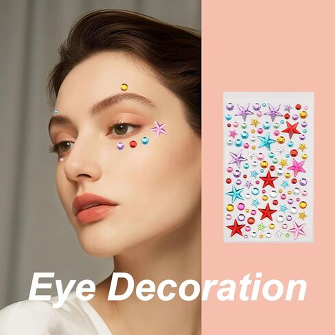 2651pcs Gem Stickers Jewels for Crafts,Self Adhesive Rhinestone Jewel Stickers,Stick on Gems Rhinestones for Crafts,Acrylic Bling Heart Stickers in Saudi Arabia