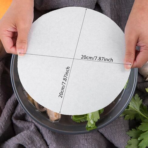 200 Sheets Oil Absorbing Paper for Kitchen, Round Soup Fried Film Food Blotting Paper Oil Scum Filter Greasy Edible Oil-Absorbing Film for Quickly Absorb and Removes Fats in Saudi Arabia
