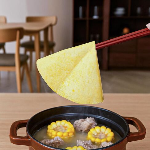 200 Sheets Oil Absorbing Paper for Kitchen, Round Soup Fried Film Food Blotting Paper Oil Scum Filter Greasy Edible Oil-Absorbing Film for Quickly Absorb and Removes Fats in Saudi Arabia