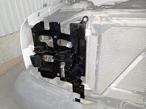 AMWELL Black Car Frame Auto Headlight Support Mounting Bracket Passenger Side Compatible with Chevrolet (2003-2006 Avalanche 1500, 2003-2007 Silverado 1500 2500HD/3500) in Saudi Arabia