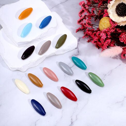 48 Pcs Hijab Pins for Women Plastic Scarf Pins Colorful Hollow Oval Headscarf Pin Decoration Scarf Hijab Pin Locking Cloth Nappy Pin's for Women Scarves Clothing Fashion Brooches in Saudi Arabia