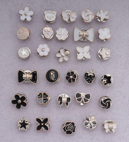 30 Pcs Women Shirt Brooch Pins Pearl Rhinestone Enamel Safety Pins Cover Up Clothing Sewing Button for Women Sweater Shawl Clips Dress Wedding DIY Project in Saudi Arabia