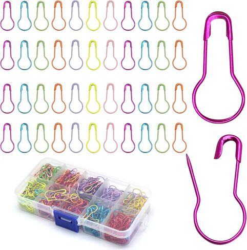 320 Pieces Assorted Safety Bulb Pins Metal Gourd Pin Set Knitting Stitch Markers, DIY Craft, Home Accessories Multiple Colors with Storage Box in Saudi Arabia